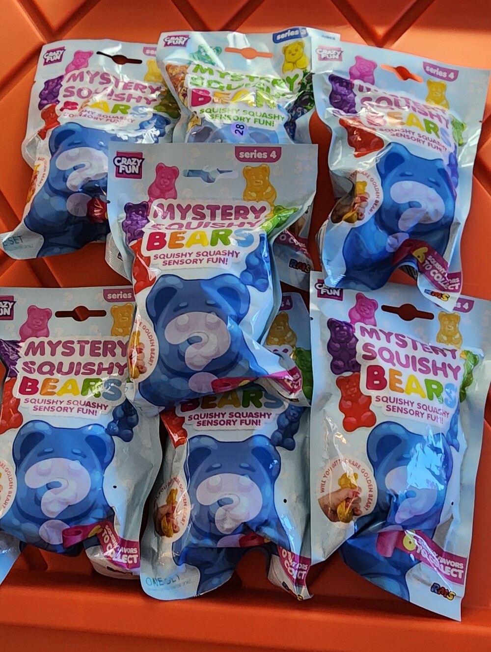7 BUNDLE Mystery Squishy Bears – Blue. SAME DAY SHIPPING